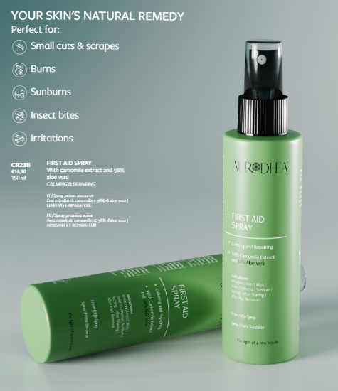 Spray de premiers secours avec de 98% Aloe Vera — CR23B