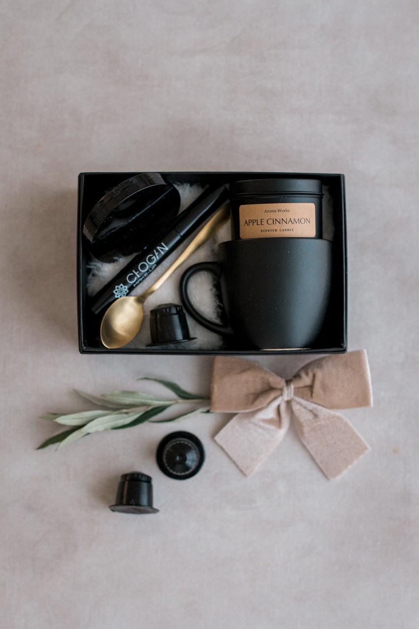 Coffret cadeau Chogan avec bougie Apple Cinnamon